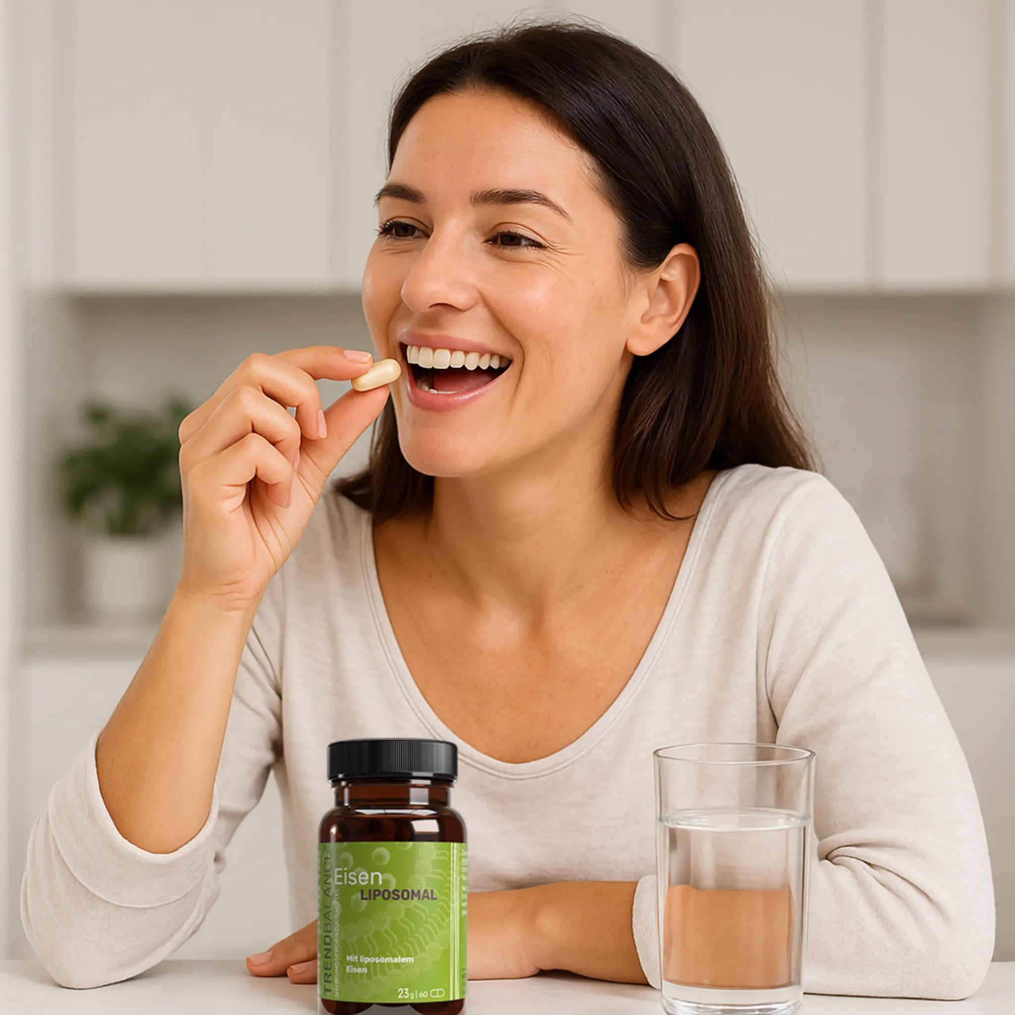Liposomales Eisen Bild Frau Einnahme