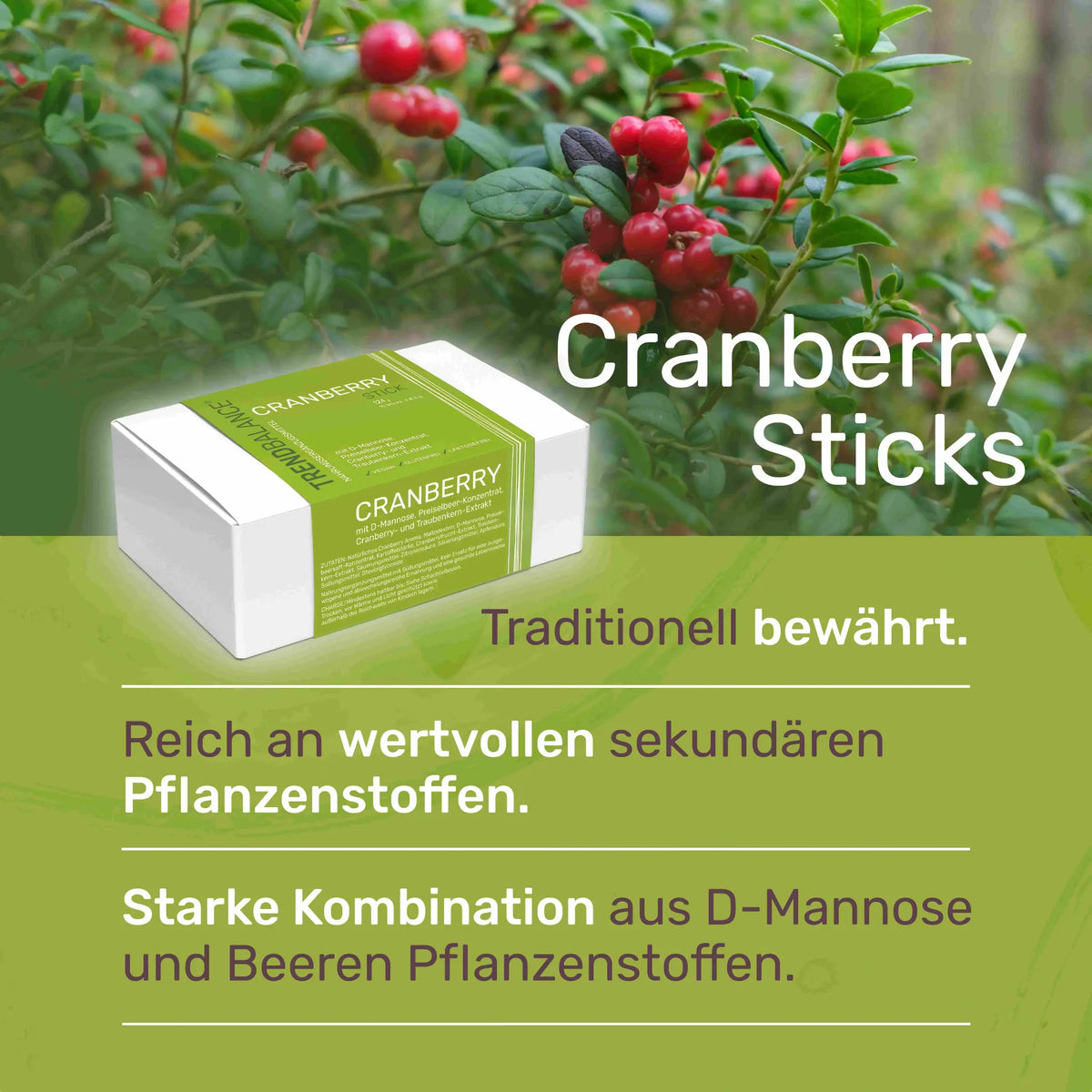 Cranberry Sticks Fakten